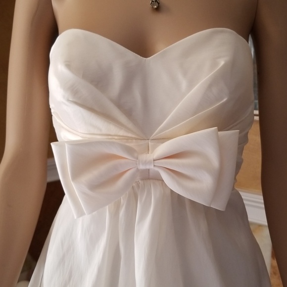 Gorgeous Pretty Maids Ivory Gown NWOT - Picture 2 of 5